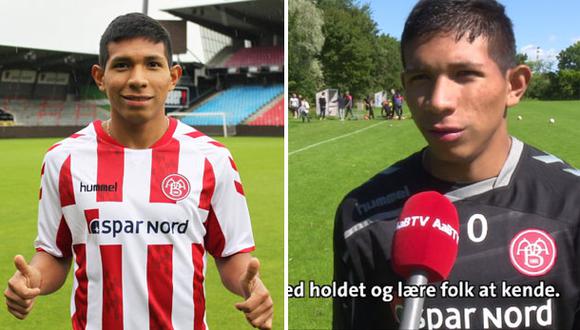 La llegada y primer gol de Edison Flores en Dinamarca [VIDEO]