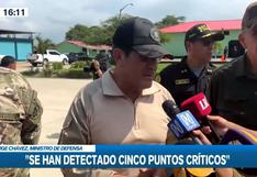 Ministro de Defensa sobre control en la frontera con Ecuador: “Se han detectado cinco puntos críticos” | VIDEO