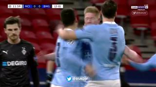 City vs. Gladbach: el fantástico gol de Kevin De Bruyne para el 1-0 de los celestes | VIDEO