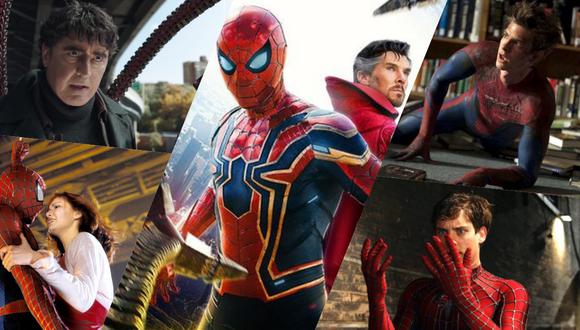 En la foto, algunas imágenes reveladas en el segundo tráiler de “Spider-Man: No way Home”.