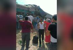 Egipto: decenas de muertos y heridos deja choque de dos trenes
