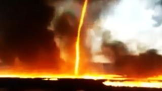 YouTube: tornado de fuego aterra a cientos en el Reino Unido [VIDEO]