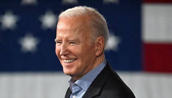 El presidente estadounidense Joe Biden habla durante un evento de campaña en Atlanta, Georgia, el 9 de marzo de 2024. (Foto de Jim WATSON / AFP)
