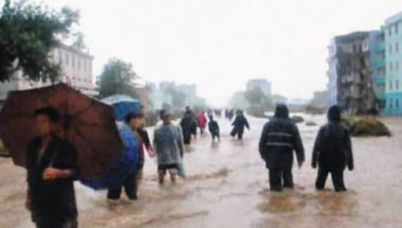 Corea del Norte: Tifón deja 34 muertos y miles de damnificados