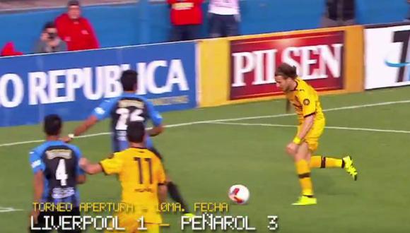 YouTube: Diego Forlán y la gran jugada para gol de Peñarol