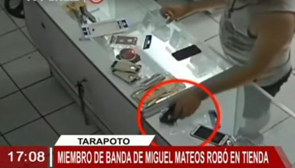 Miguel Mateos: miembro de banda robó en tienda de Tarapoto