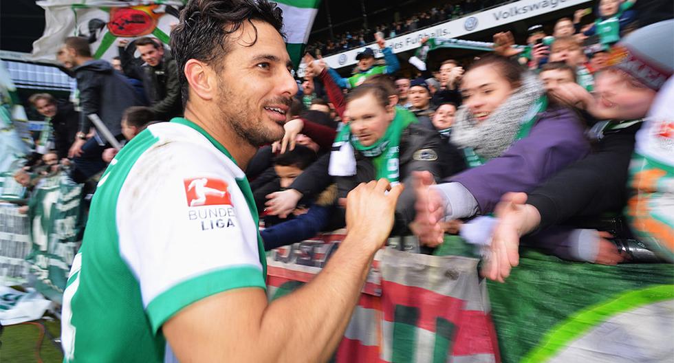 Claudio Pizarro anotó su gol 101 con el Werder Bremen y está a solo uno de convertirse en el goleador histórico del equipo en la Bundesliga. (Foto: Getty Images)