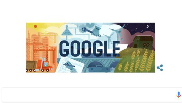 Google rinde homenaje al Día del Trabajo con este doodle