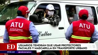 Coronavirus en Perú: será obligatorio uso de protectores faciales en transporte público