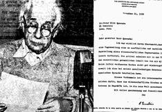 Descubre la carta de Einstein a El Comercio y sus respuestas a un cuestionario tras la Segunda Guerra Mundial