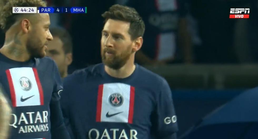 Lionel Messi marcó el cuarto gol de PSG vs Maccabi Haifa por la fecha 5 del H de la Champions League. (Foto: ESPN)