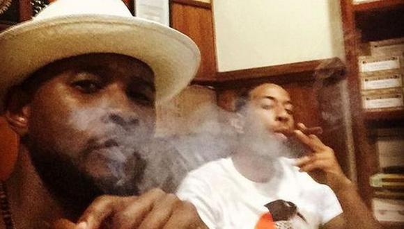 Usher y Ludacris fuman habanos y toman café cubano en La Habana
