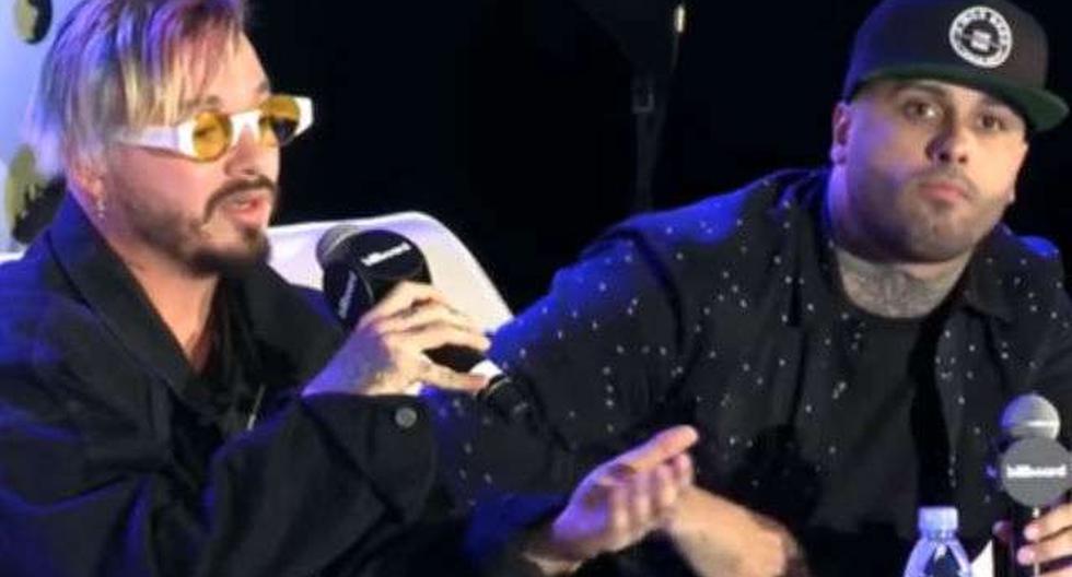 Nicky Jam y J Balvin parodiaron a Luis Fonsi. (Foto: captura)