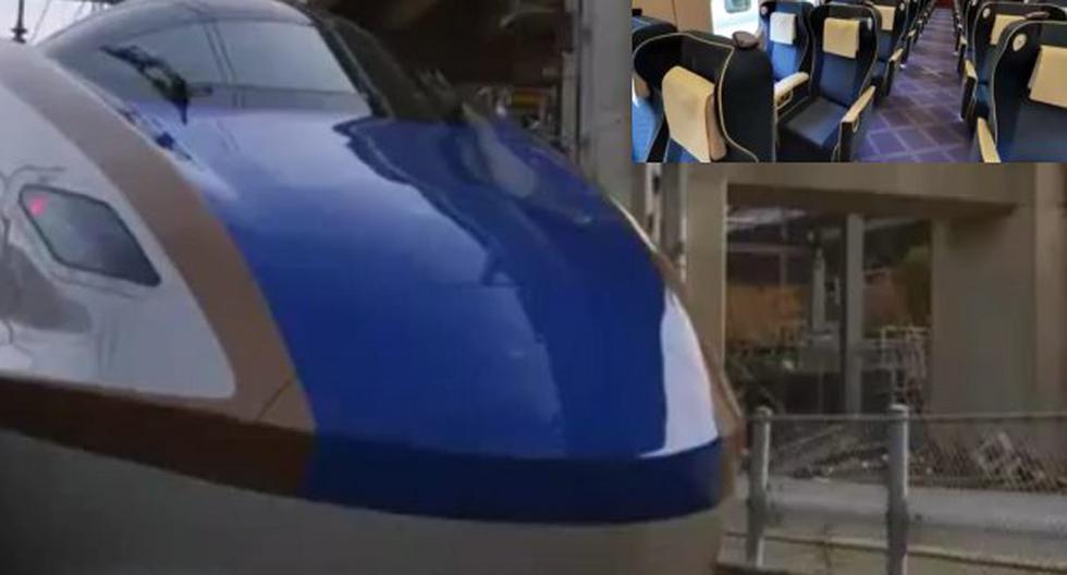 Un recorrido virtual por los lujosos vagones del nuevo tren bala de Japón. (Foto: Captura)