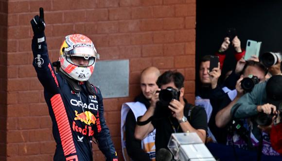 Max Verstappen de Red Bull Racing celebra tras ganar el Gran Premio de Bélgica de Fórmula 1 de 2023. (Foto: EFE)