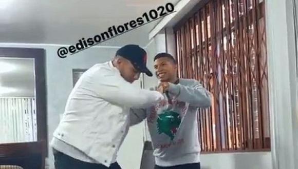 Edison Flores y su divertido baile con amigo. (Imagen: Instagram)