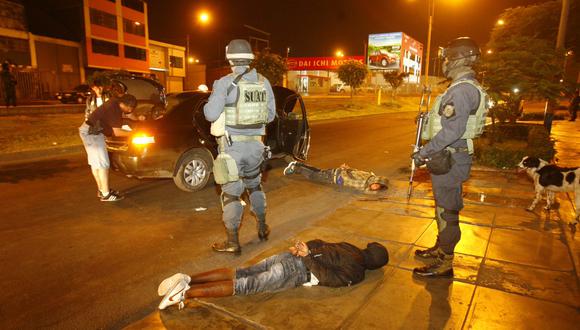 Desarticulan 58 bandas criminales en Lima en los últimos 4 días. (Foto: GEC)