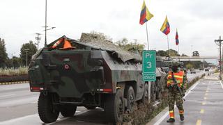Colombia justifica la presencia militar en las calles por la “amenaza terrorista” en las protestas 