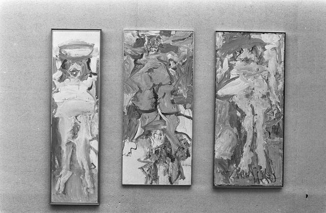 Pinturas de Willem de Kooning. Foto: Archivo Nacional de Holanda.