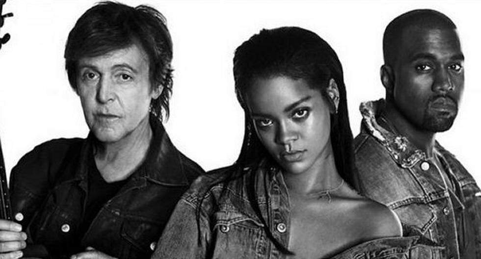 Paul McCartney, Kanye West y Rihanna cantarán juntos en el Grammy 2015. (Foto: Instagram)