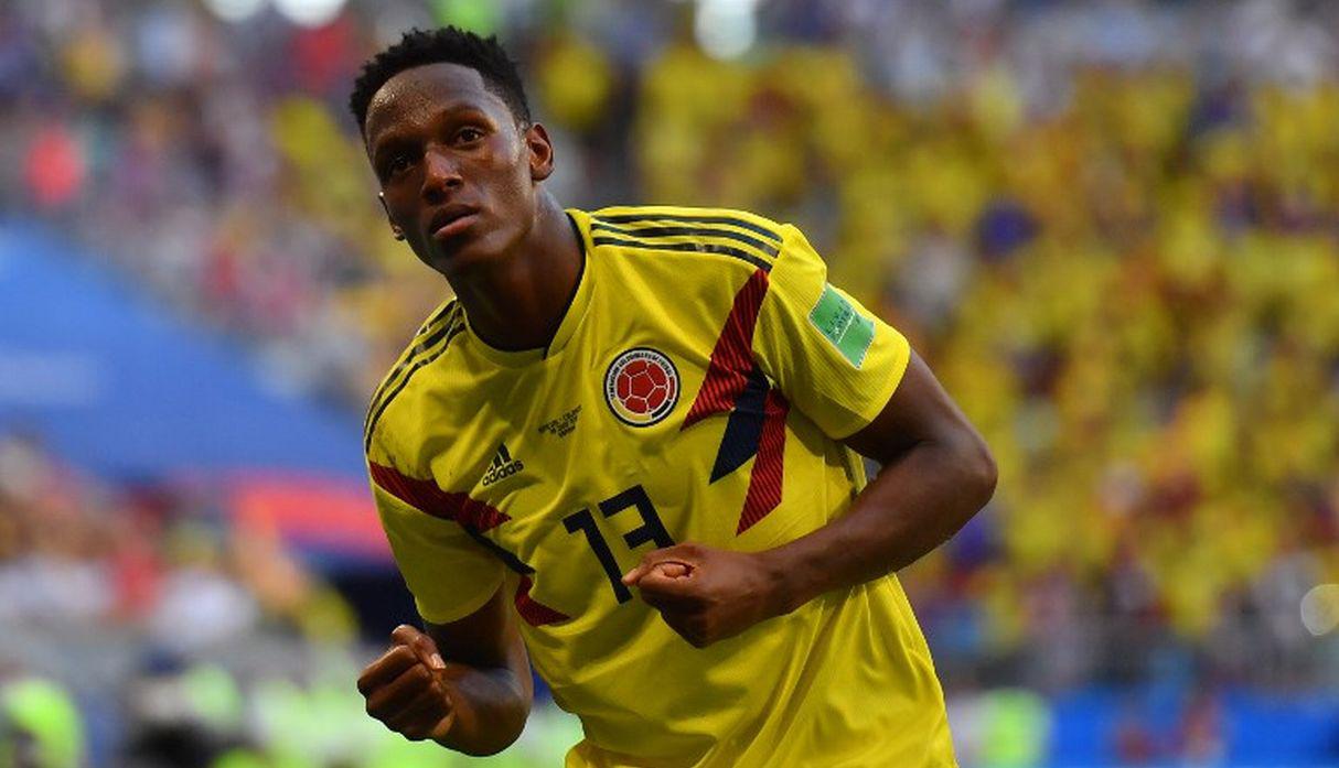 Yerry Mina lleva dos goles en la Copa del Mundo 2018. (AFP)