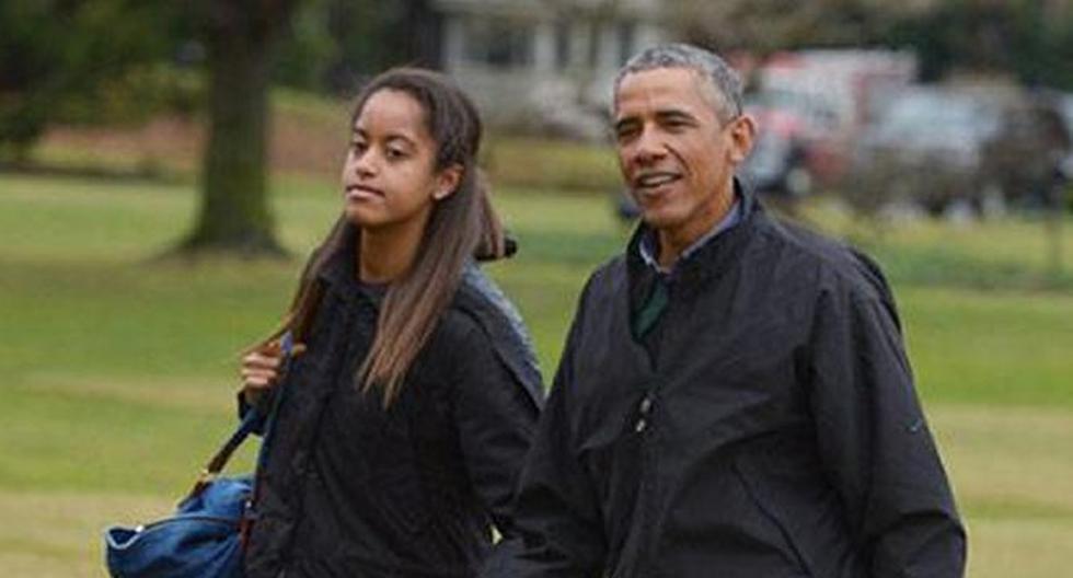 Barack Obama y su hija Malia. (Foto: )