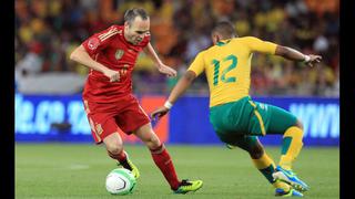 España perdió 1-0 ante Sudáfrica en el estadio donde fue campeón del mundo