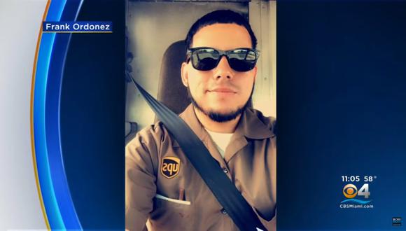 La historia de Frank Ordoñez, el conductor que falleció en su primer día de trabajo en el robo a una joyería en Miami. Foto: Captura de video