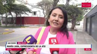 María Jara tras su salida de la ATU: “Es clarísimo que la decisión es ilegal” | VIDEO
