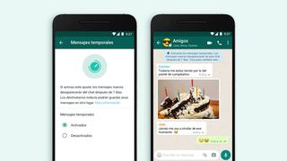 WhatsApp: mensajes temporales ya están disponibles en el Perú