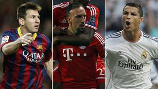 Lionel Messi, Cristiano Ronaldo y Ribéry encabezan lista para el Balón de Oro 2013