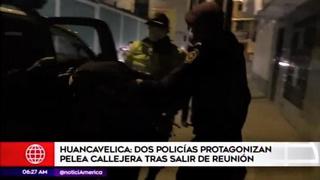 Huancavelica: detienen a dos policías por enfrentarse a golpes