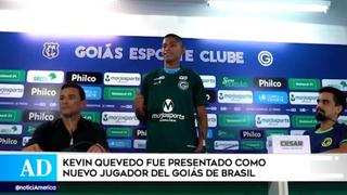 Kevin Quevedo fue presentado por su nuevo club Goiás