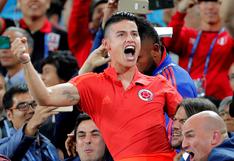 Colombia vs. Inglaterra: James Rodríguez y su emotivo festejo del gol de Yerry Mina