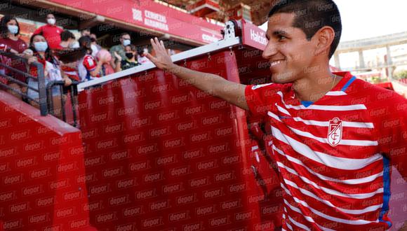 Luis Abram fue presentado como nuevo jugador del Granada CF. (Foto: Francisco Neyra / GEC)