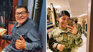 Dilbert Aguilar orgulloso de su hija, quien se enlista al ejército de EE.UU.