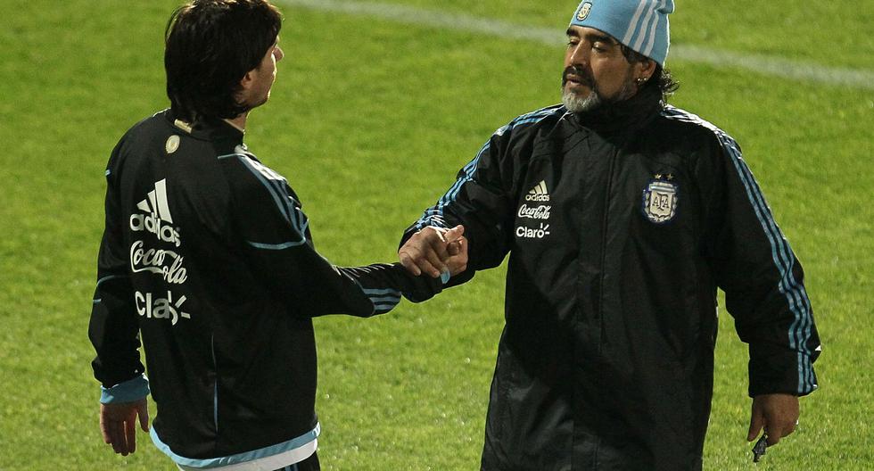 Diego Maradona señaló que Lionel Messi es un gran futbolista, pero criticó la falta de liderazgo. | Foto: Getty