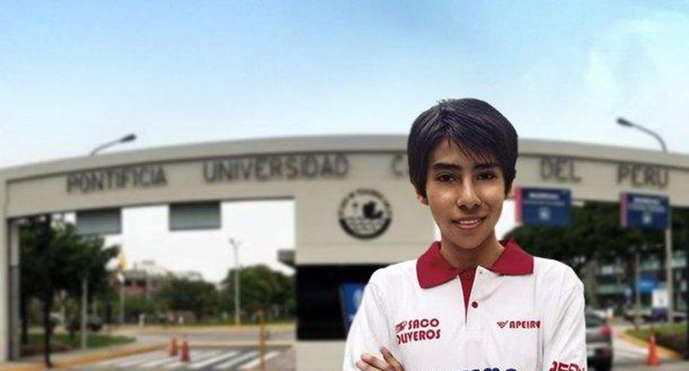 Frank Edwin Campos Alarcón, estudiante de 17 años del colegio Saco Oliveros, se preparó con mucho ahínco en la academia del mismo colegio. (Foto: Andina)