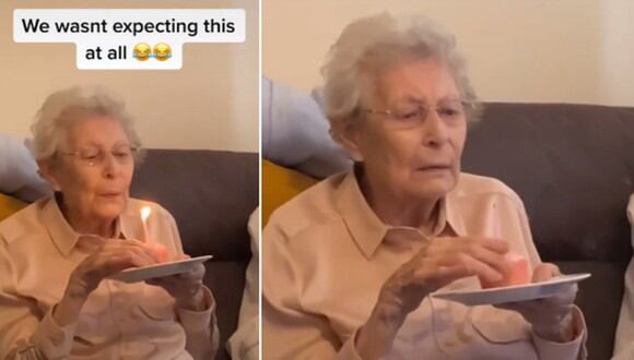Una abuela protagonizó un video viral tras hacer una confesión a su familia durante la celebración de su cumpleaños. (Foto: @justakitchenporter / TikTok)