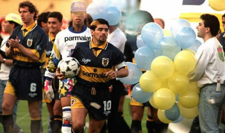 El regreso de Maradona a Boca Juniors.