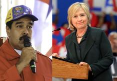 Nicolás Maduro: Hillary Clinton dice que Venezuela dio ''un paso democrático''