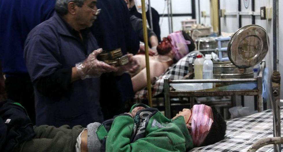 Niño víctima de un ataque químico en Siria. (Foto: EFE)