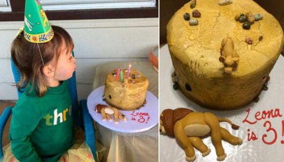 Una niña sorprendió en Internet al pedir una singular tarta de cumpleaños para no compartirla con nadie. (Foto: @caseyfeigh / Twitter)