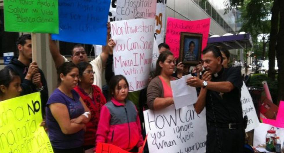 Manifestantes presentarán una demanda al hospital por violar la ley estatal SB741. (Foto: vivelohoy.com)