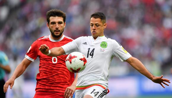 México eliminó al anfitrión, Rusia. Este duelo fue el último del Grupo A por la Copa Confederaciones 2017.  Los goles de la escuadra azteca fueron realizados por Néstor Araujo e Hirving Lozano. (Foto: AFP)