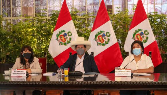 Presidente Pedro Castillo participó en el Consejo Nacional de Trabajo y Promoción del Empleo. (Foto: PCM)