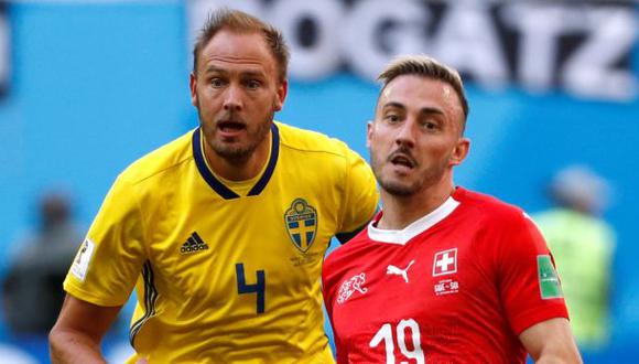 Suecia se mide ante su similar de Suiza -en choque de países europeos- en el marco de los octavos de final del Mundial Rusia 2018. El que gane se enfrentará al vencedor de Colombia vs. Inglaterra. (Foto: AFP)