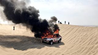Dakar 2018: coche de Alicia Reina se incendió