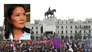 Así fue marcha contra la candidatura de Keiko Fujimori [VIDEOS]