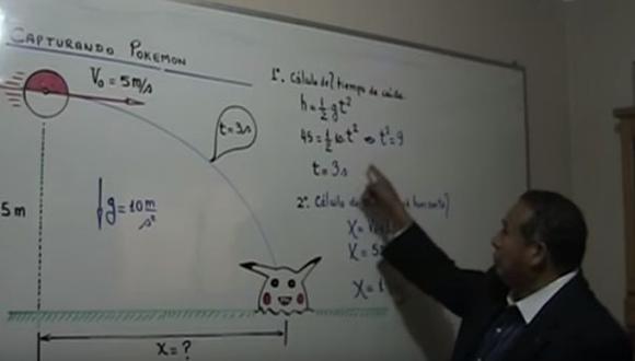 Maestro causa sensación enseñando Física con pokémones [VIDEO]